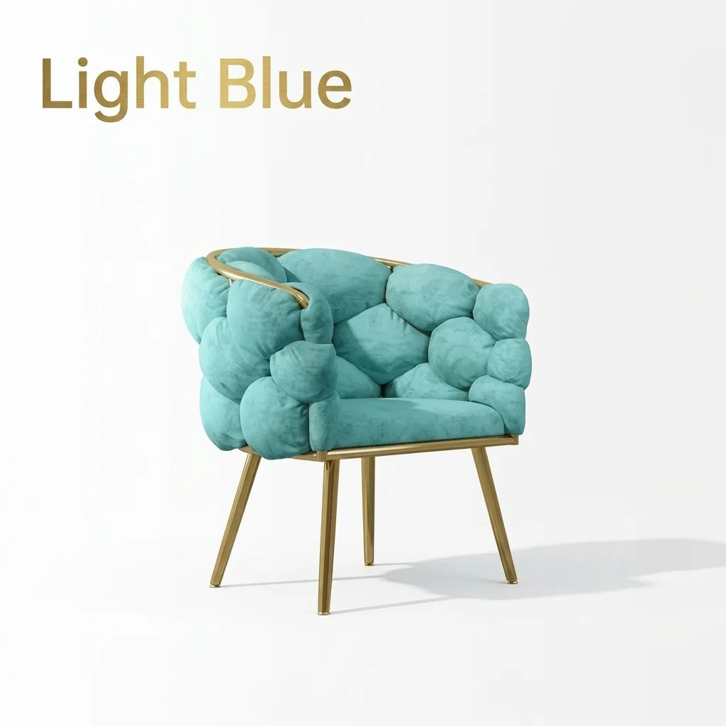 Bubble Tufted Cloud Upholstered Manicure Chair