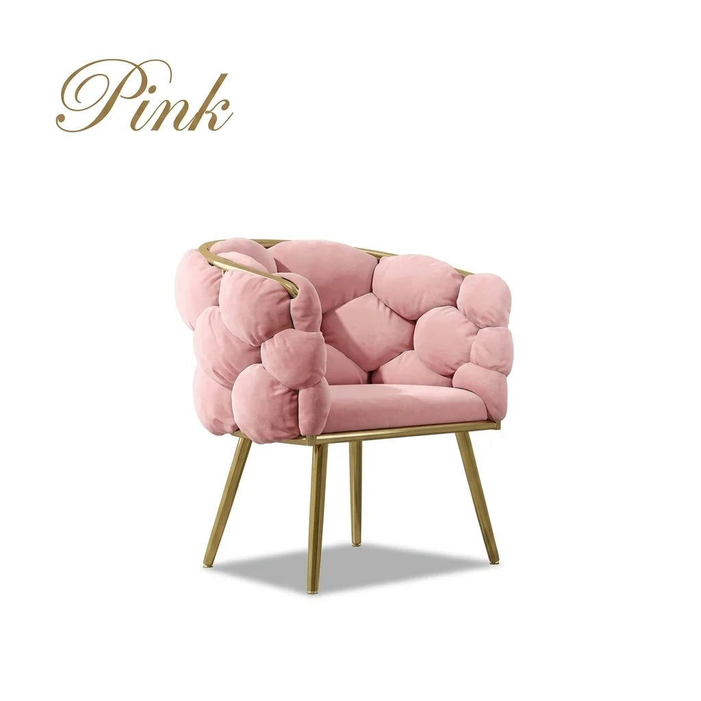 Bubble Tufted Cloud Upholstered Manicure Chair