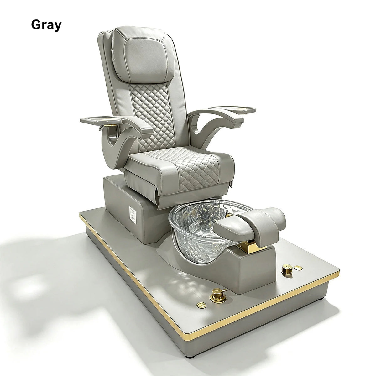 High-Back Pedicure Spa Chair with Foot Basin