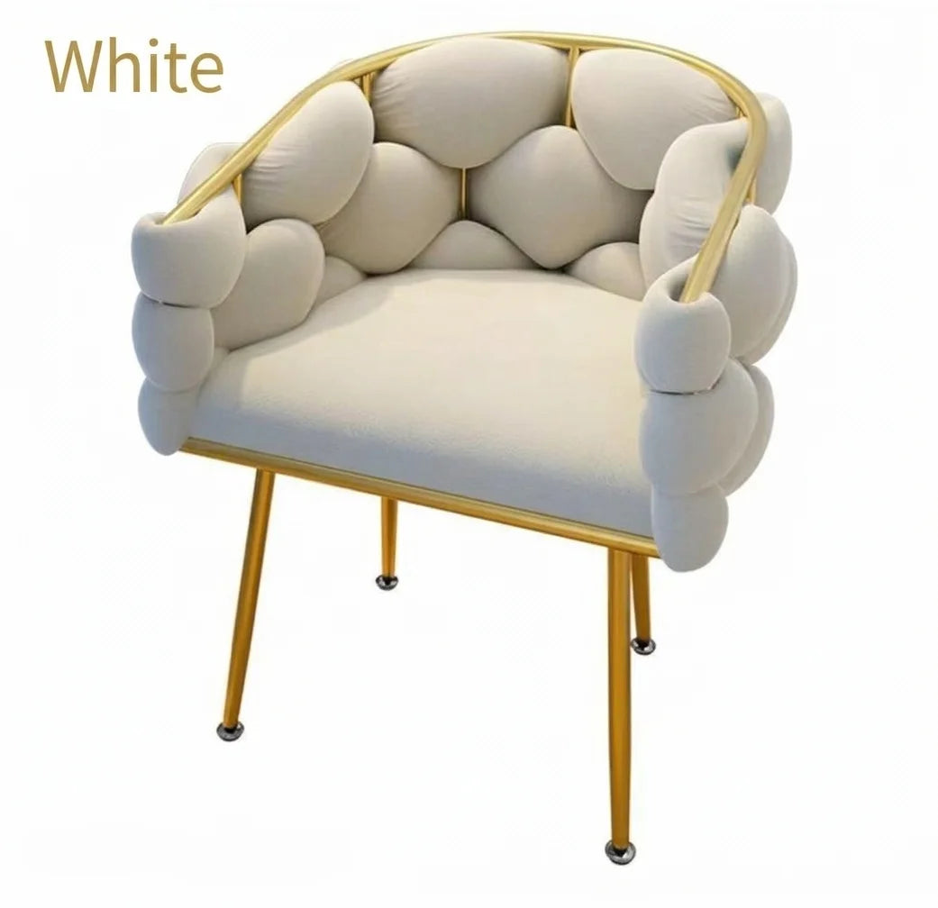 Bubble Tufted Cloud Upholstered Manicure Chair