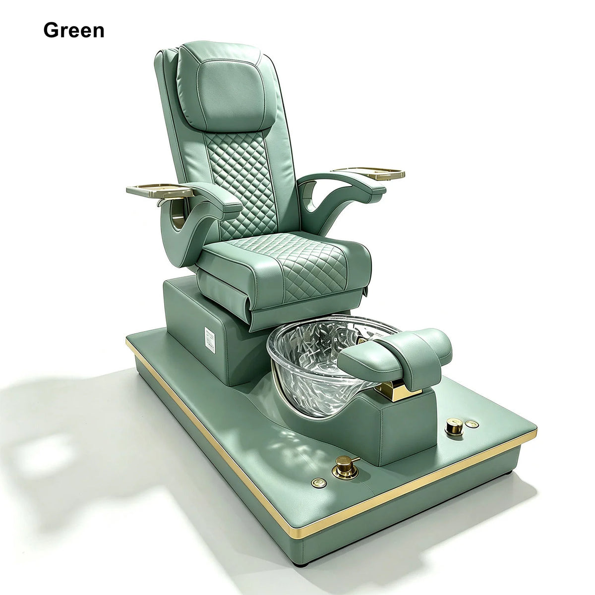 High-Back Pedicure Spa Chair with Foot Basin