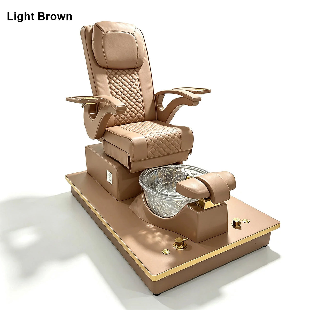 High-Back Pedicure Spa Chair with Foot Basin
