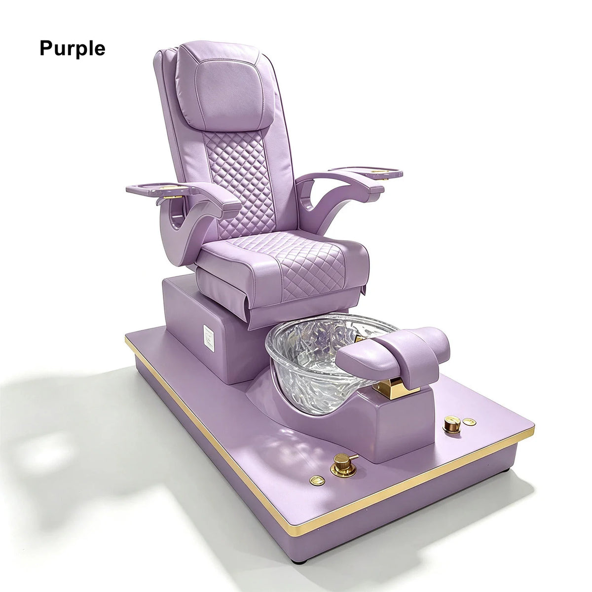 High-Back Pedicure Spa Chair with Foot Basin