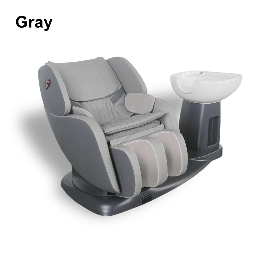 Salon Head Spa Shampoo Chair with Full-Body Massage
