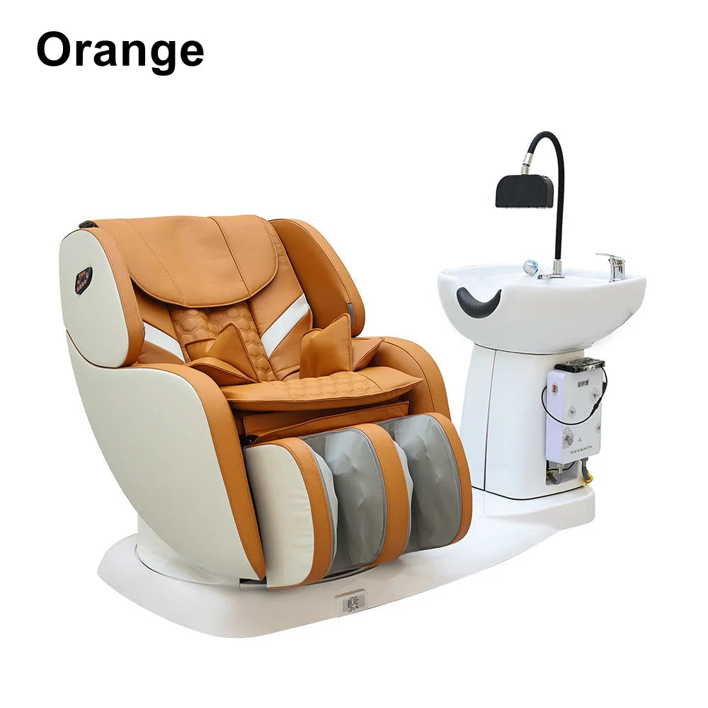 Salon Head Spa Shampoo Chair with Full-Body Massage